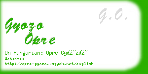 gyozo opre business card